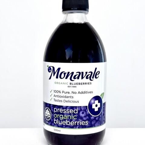 Box of 6 x 500ml Pressed Organic Blueberries